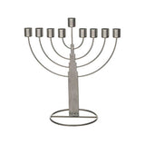 Hanoukia Menorah en Etain Argent